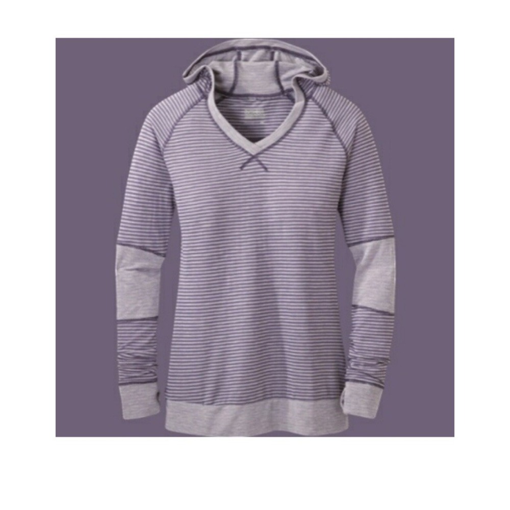 Outdoor Research Umbra Hoody Women's Stripe  Fig Purple Size Medium Top